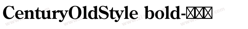 CenturyOldStyle bold字体转换